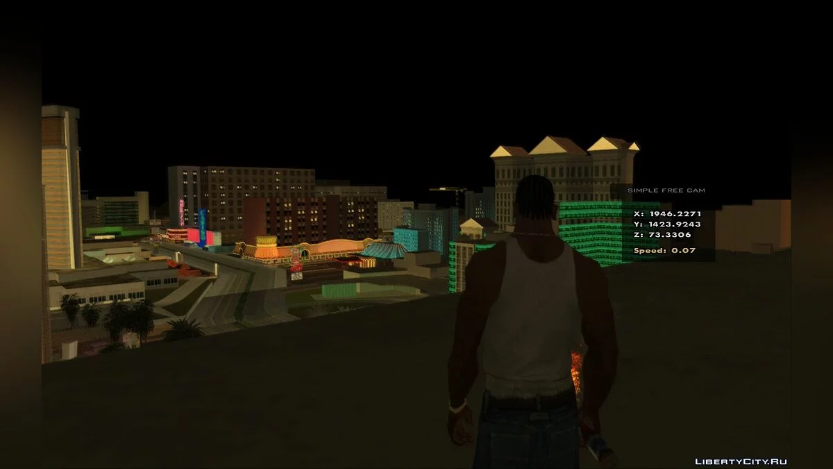 Caméra libre (Noclip) - Caméra gratuite simple / GTA San Andreas