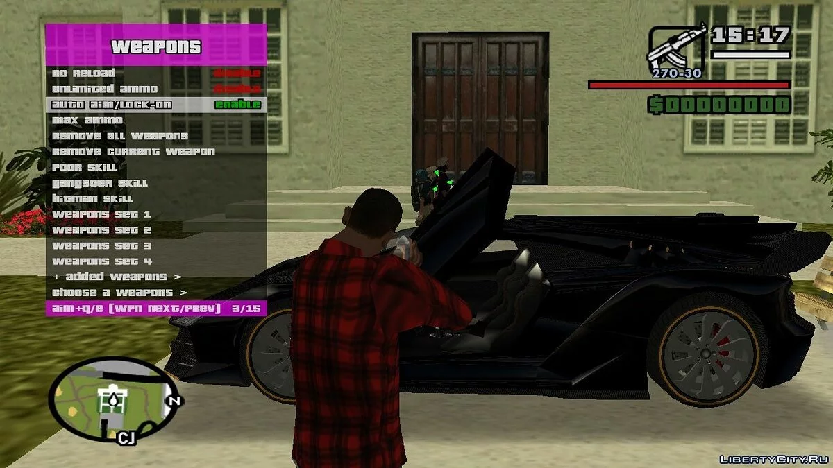 RZL-Trainer v2.0.1 - قائمة غش مريحة مثل GTA 5 / جي تي إيه سان أندرياس