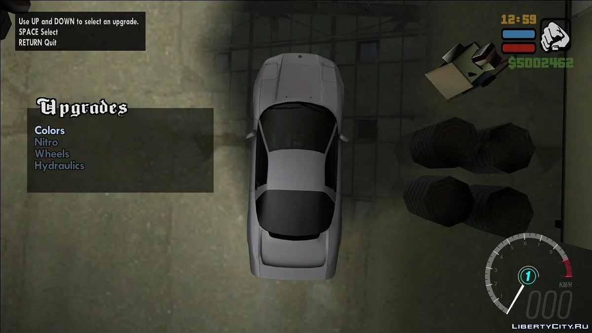 Move Camera During Tuning / GTA San Andreas