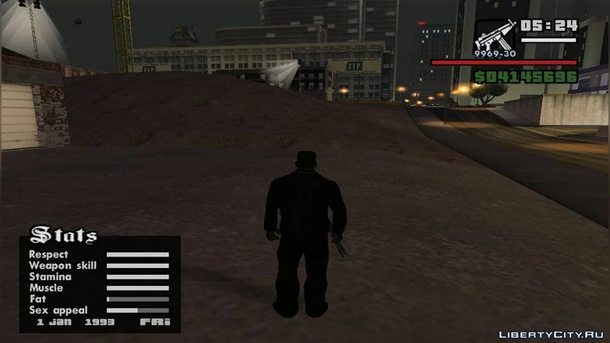 Date dans le menu des statistiques / GTA San Andreas