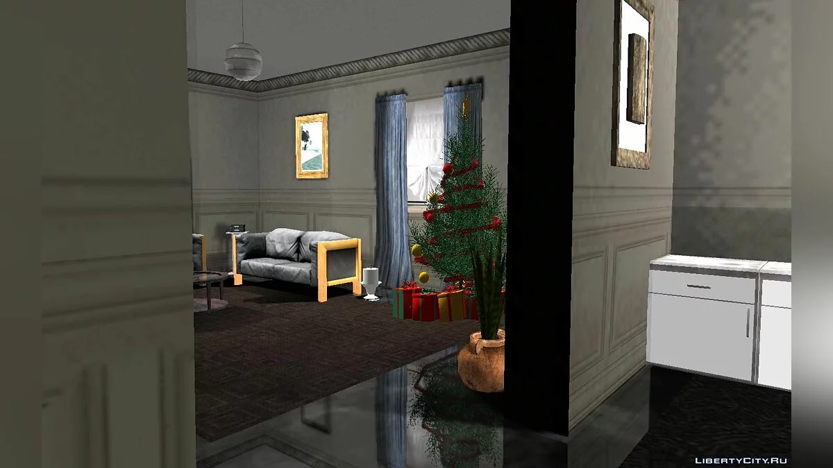 Pohon Natal di Rumah CJ di El Corona / GTA San Andreas