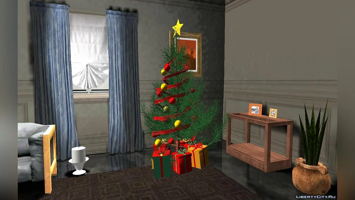 Pohon Natal di Rumah CJ di El Corona / GTA San Andreas