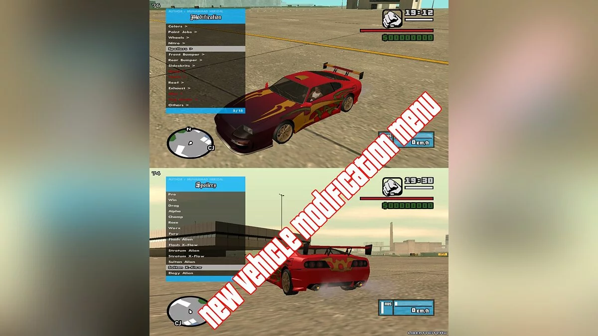 RZL-Trainer v3.1.2 - Зручне чит-меню як у GTA 5 / GTA San Andreas