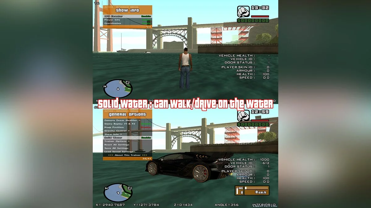 RZL-Trainer v3.1.2 - Зручне чит-меню як у GTA 5 / GTA San Andreas