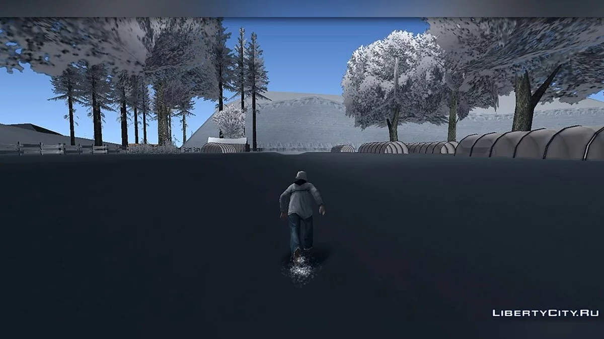 Сніг під ногами під час швидкого бігу [SAMP] / GTA San Andreas