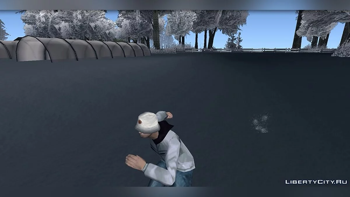 Сніг під ногами під час швидкого бігу [SAMP] / GTA San Andreas