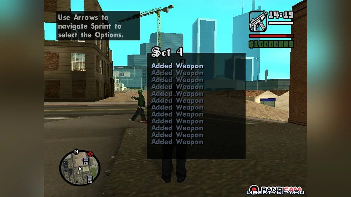 Weapon Options / GTA San Andreas
