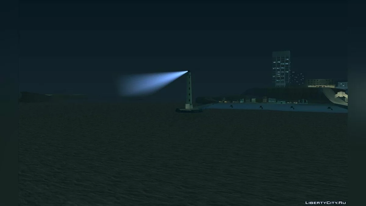 Working spotlight on beacons and pyramid / GTA San Andreas