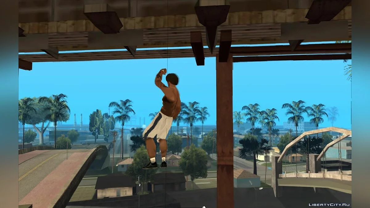 Rappelling Down a Rope / GTA San Andreas