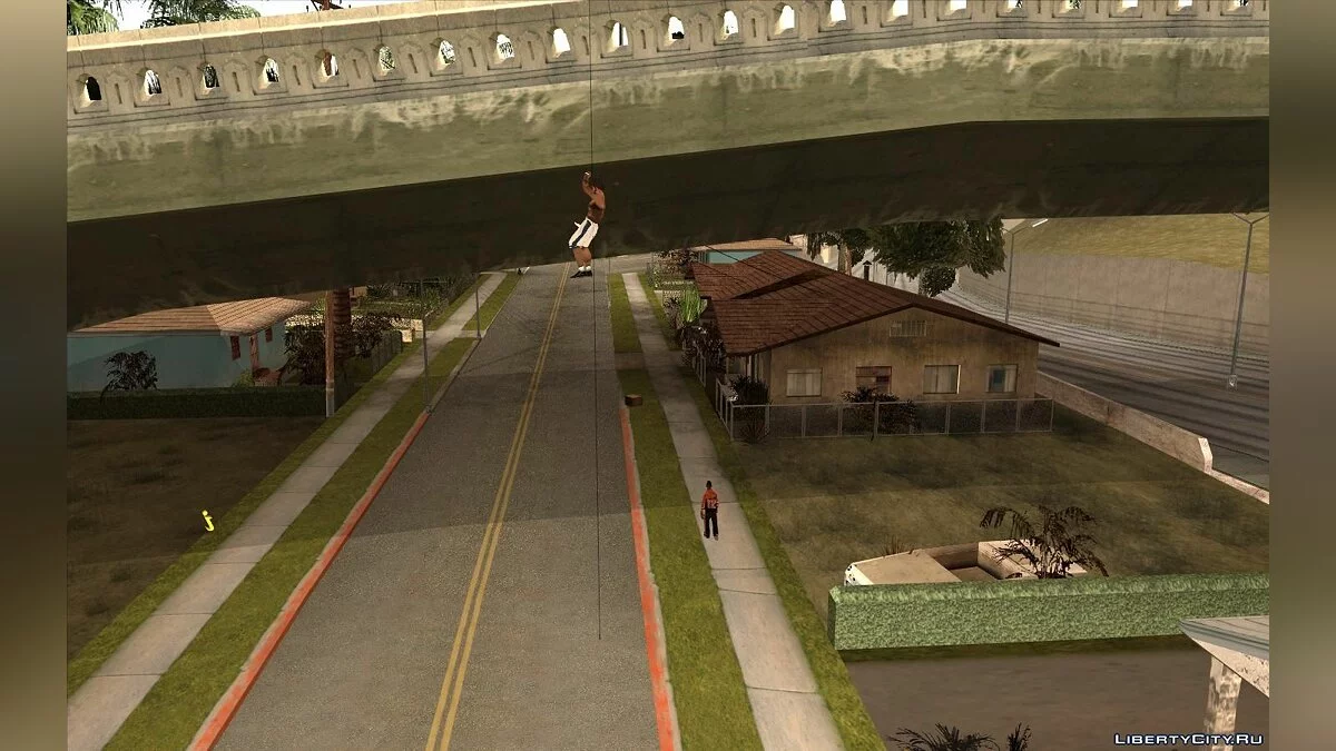 Rappelling Down a Rope / GTA San Andreas