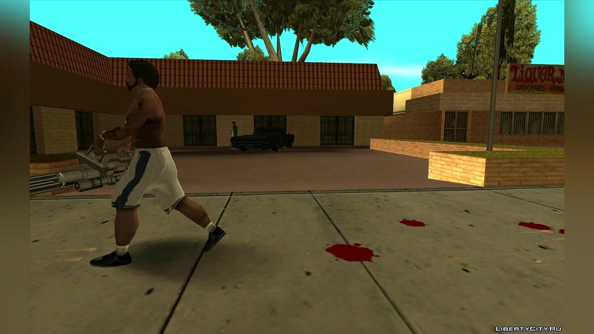 行人出血和健康状况不佳的 Carl (CLEO+) v1.1 / GTA San Andreas