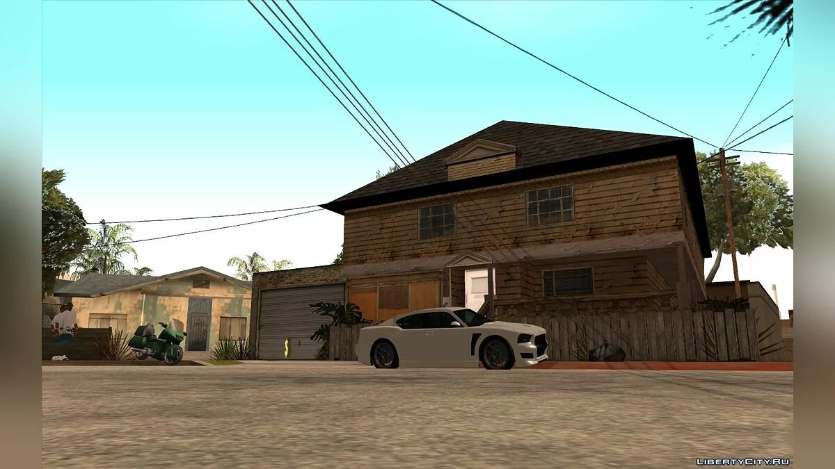 Véhicules de Franklin devant la maison de CJ / GTA San Andreas
