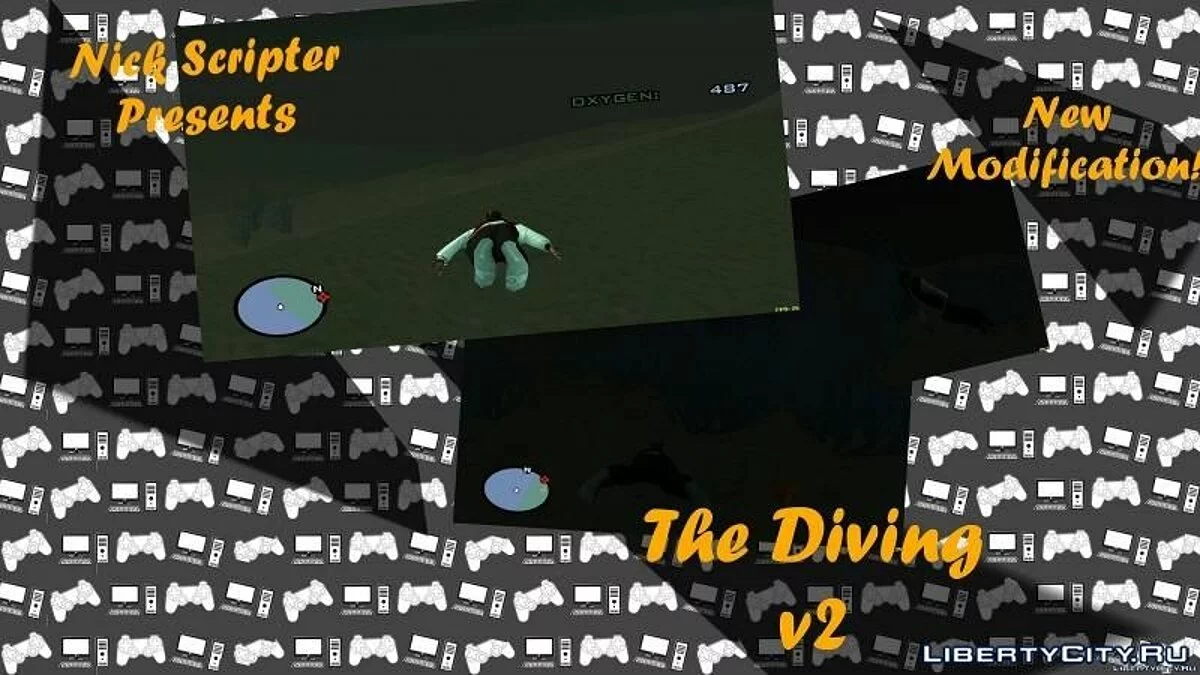 The Diving(Можливість займатися дайвінгом) v2 RUS NIKDISSV / GTA San Andreas