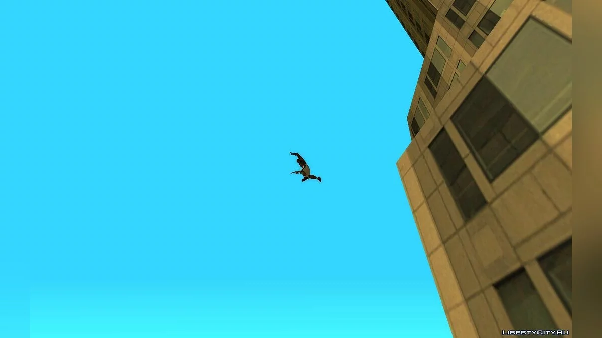 Kamera während des Falls, wie in GTA 4 / GTA San Andreas