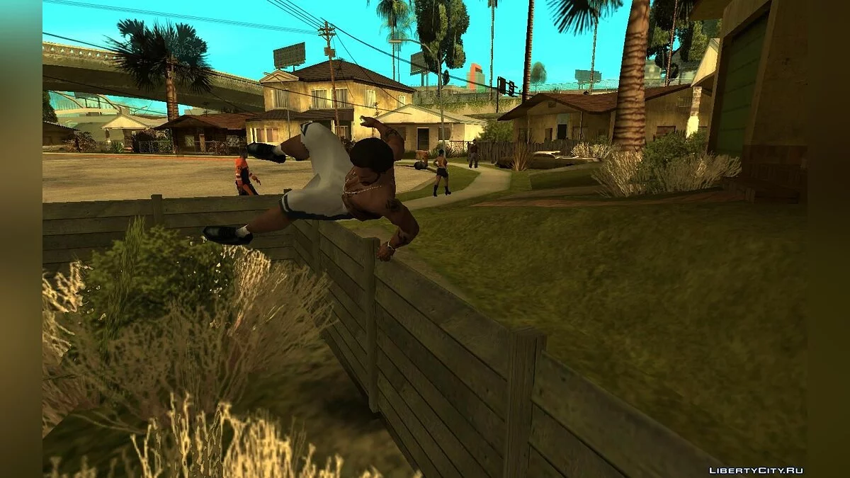 Camera for jumping over barriers, in GTA 4 style / GTA San Andreas