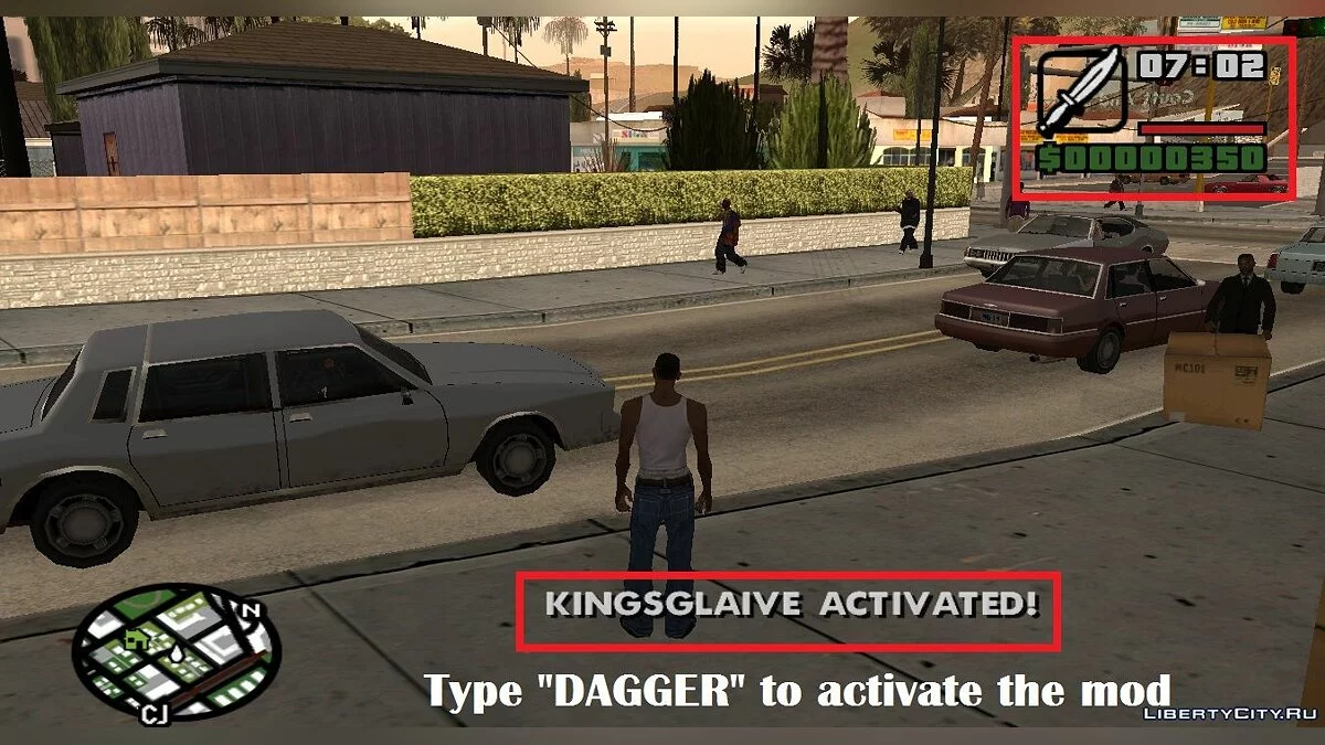 Мод Kingsglaive - Кинжал Нікса Ульрика / GTA San Andreas