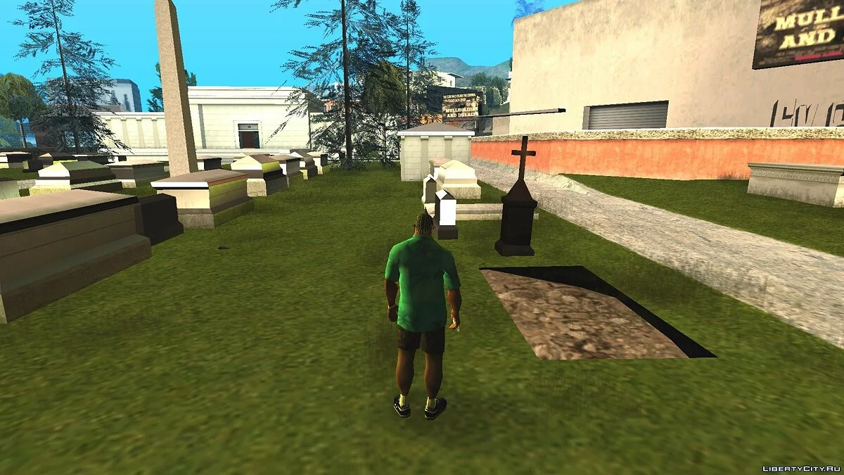 Fixing Graves at Los Santos Cemetery / GTA San Andreas