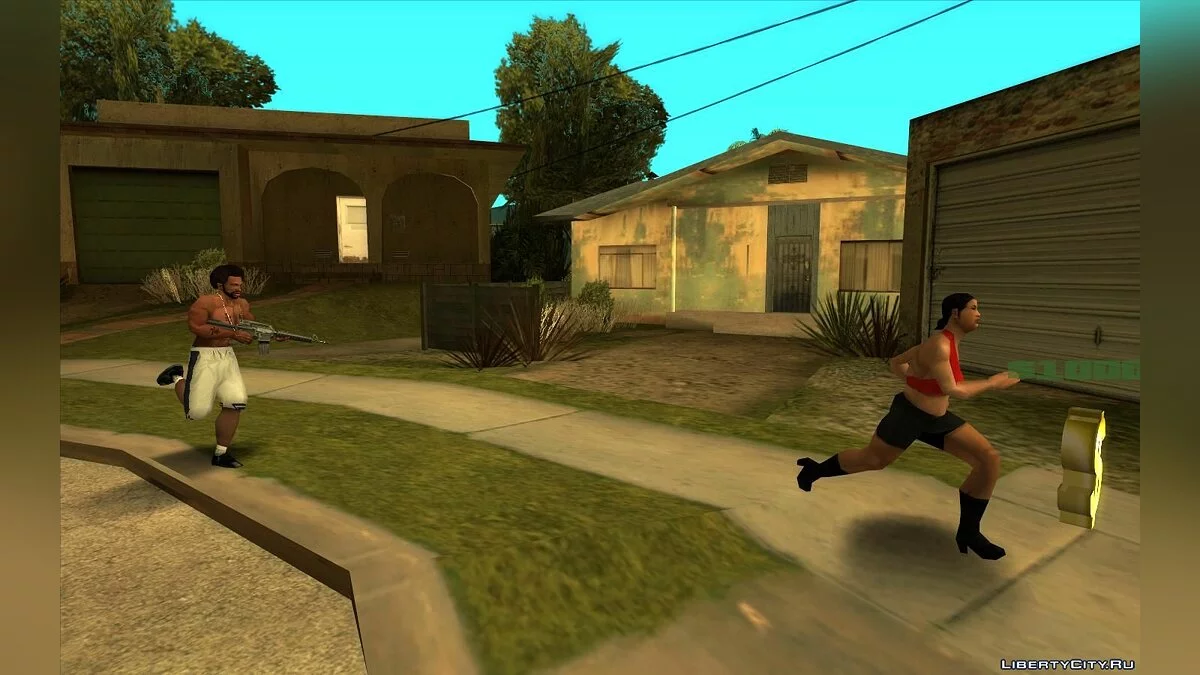 Miedo a los peatones V1.2 (los peatones temen a las armas y más) / GTA San Andreas