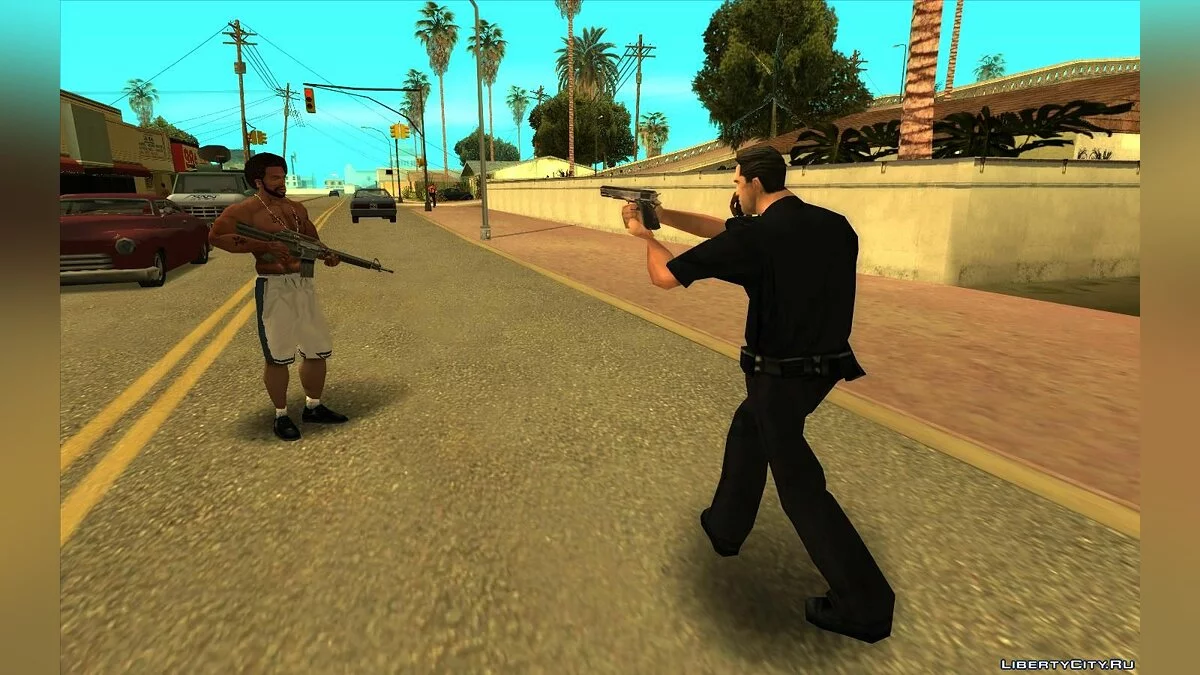 Ketakutan Pejalan Kaki V2.0.2 (Pejalan kaki takut senjata, pembaruan 30.12.20) / GTA San Andreas