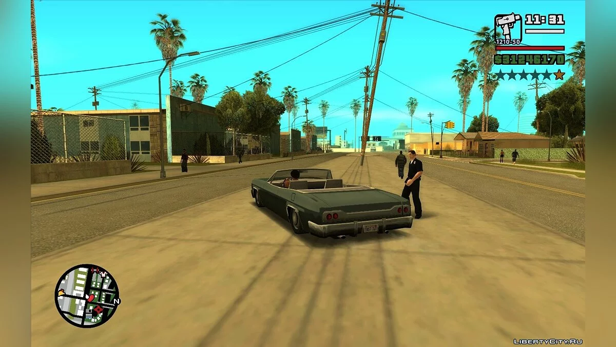 Punishment for Traffic Violations (Sidewalk Driving and Speeding) v1.2 / GTA San Andreas