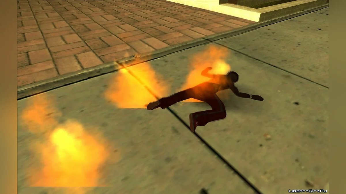 Ped Fire Fix - Burning Pedestrians v1.1 / GTA San Andreas