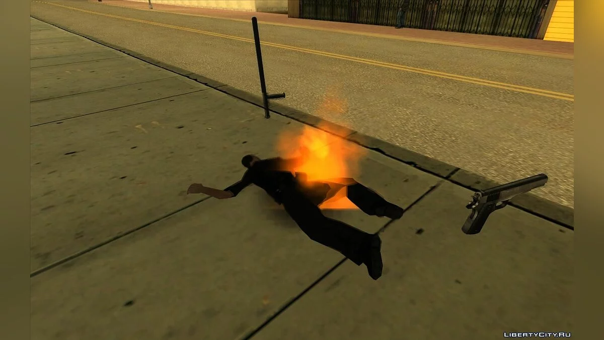 Ped Fire Fix - Burning Pedestrians v1.1 / GTA San Andreas