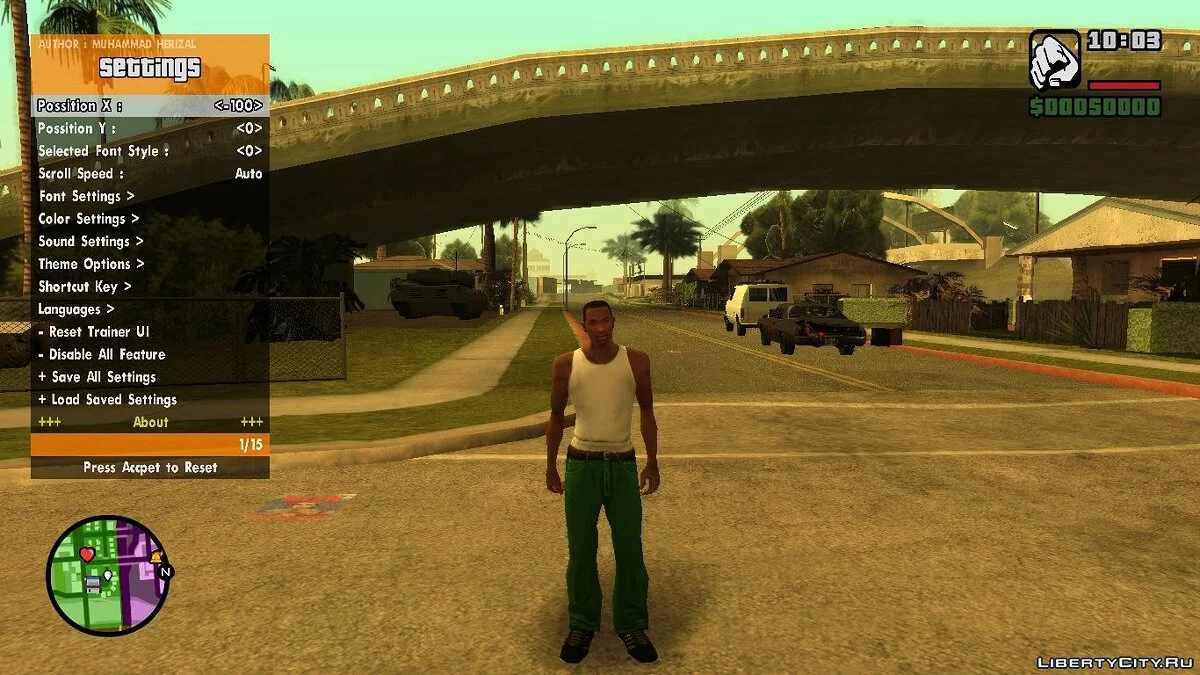 RZL-Trainer v4.0.1 (Cheat Menu) - Удобное чит-меню как в GTA 5 / GTA San Andreas