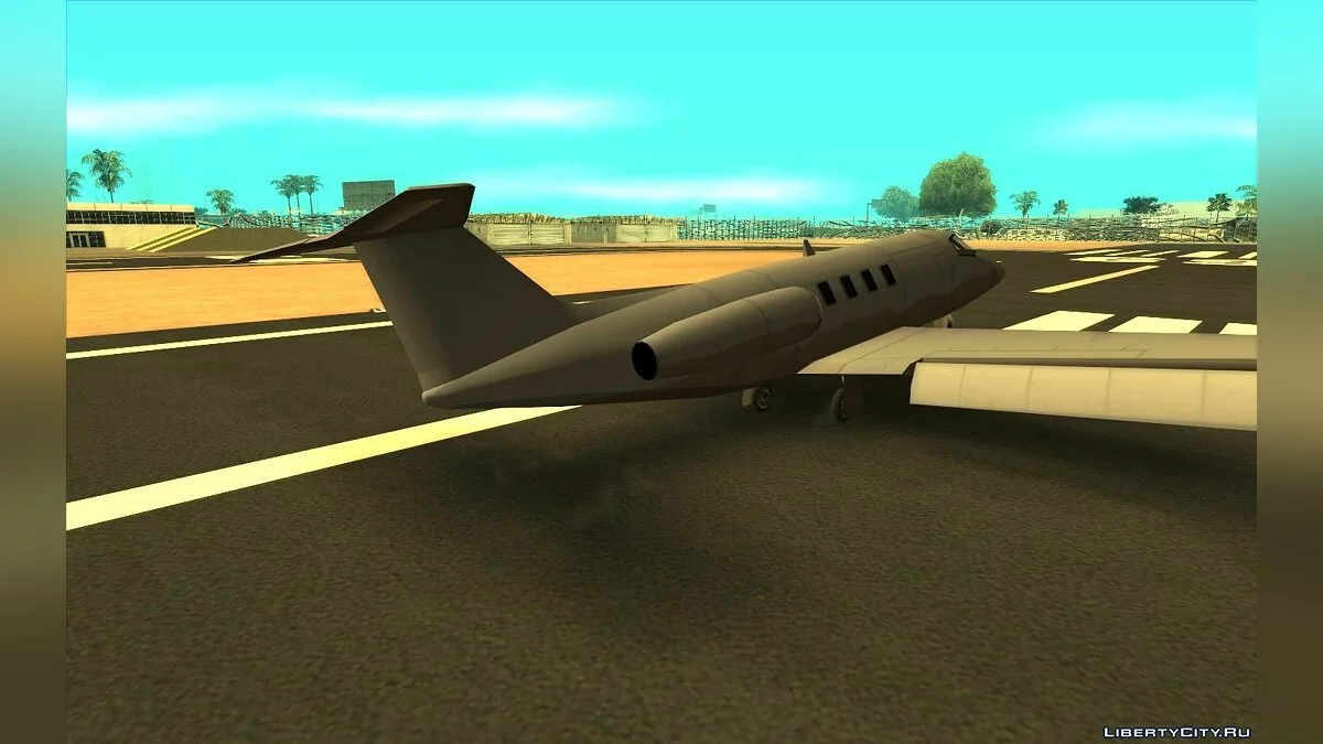 Flugzeugreifen-Rutsch - Rauch und Geräusch beim Landen v1.1 / GTA San Andreas