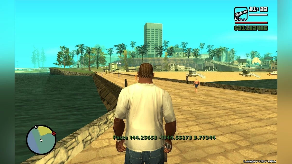 Clipboard Teleport - Телепорт с помощью буфера обмена / GTA San Andreas