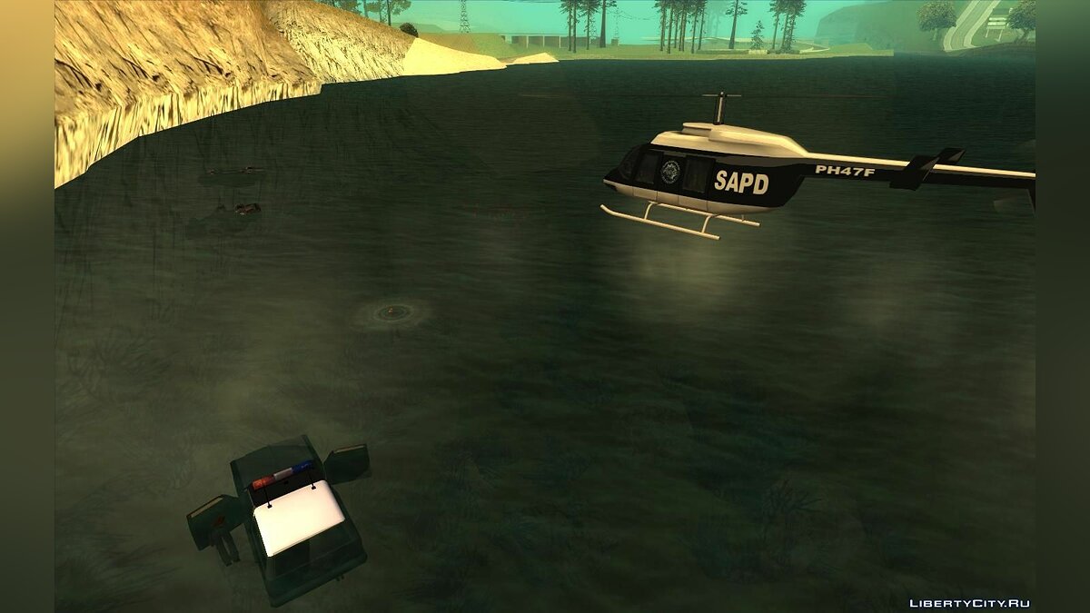 Download Disabled shooting from police helicopter for GTA San Andreas
