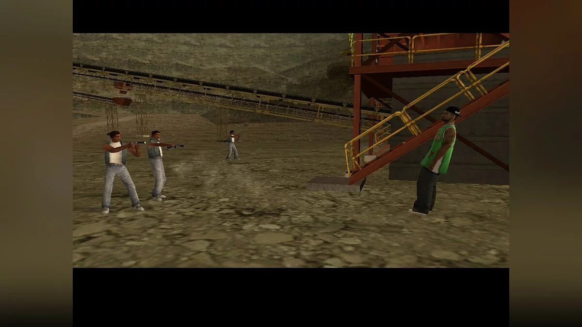 Tiroteio Grove Street e Ballas no cânion / GTA San Andreas
