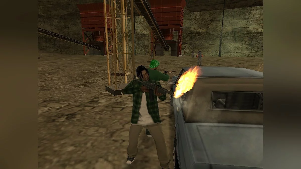 Tiroteio Grove Street e Ballas no cânion / GTA San Andreas