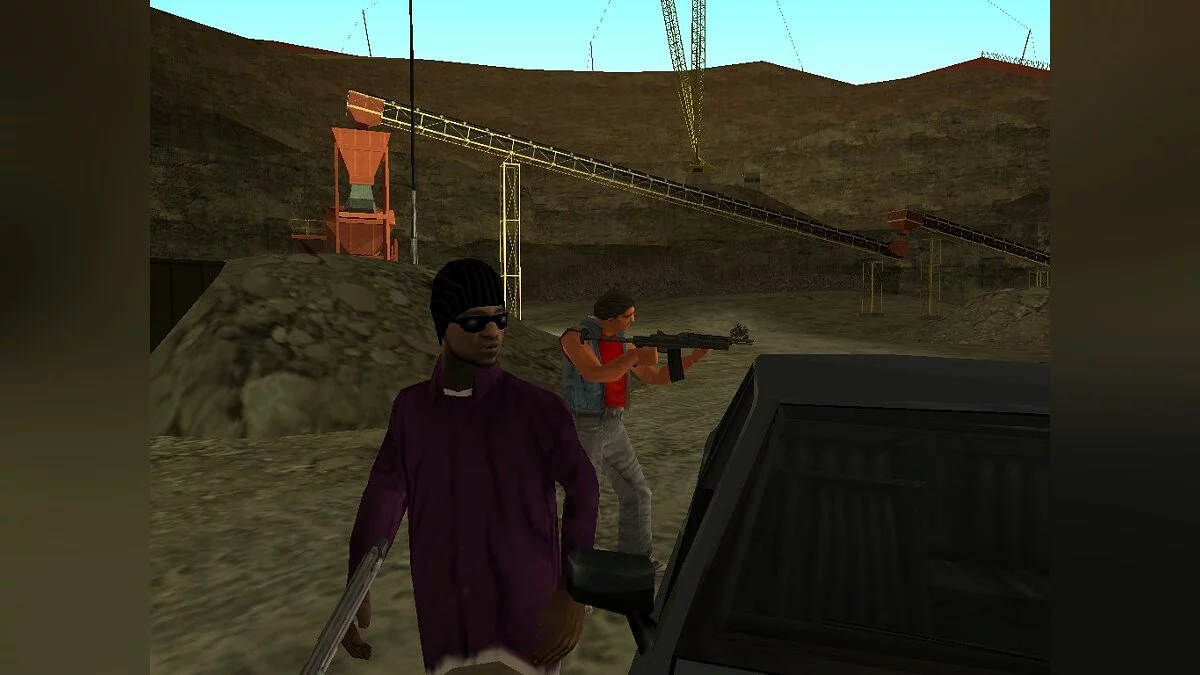 Tiroteio Grove Street e Ballas no cânion / GTA San Andreas