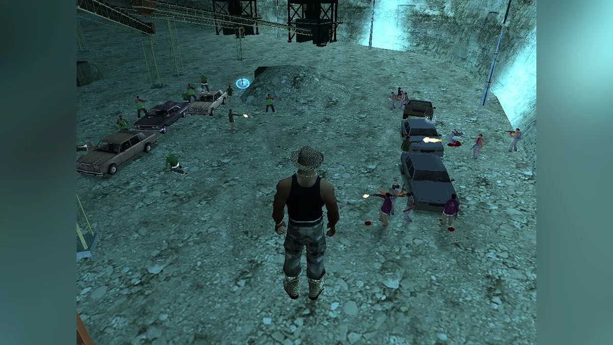 Tiroteio Grove Street e Ballas no cânion / GTA San Andreas
