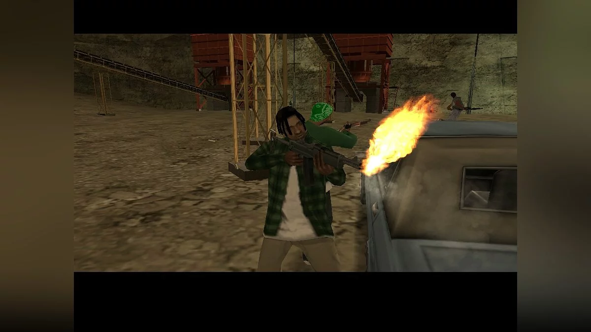 Tiroteio Grove Street e Ballas no cânion / GTA San Andreas