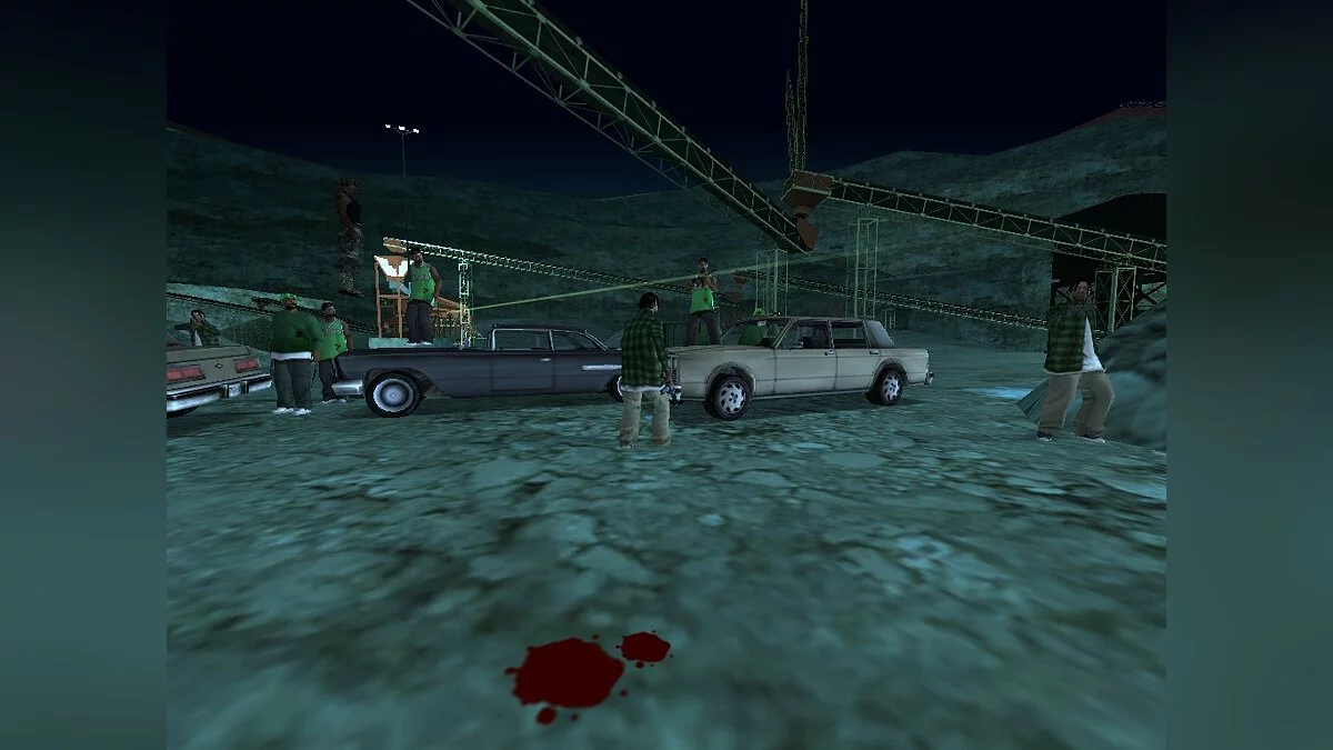 Tiroteio Grove Street e Ballas no cânion / GTA San Andreas