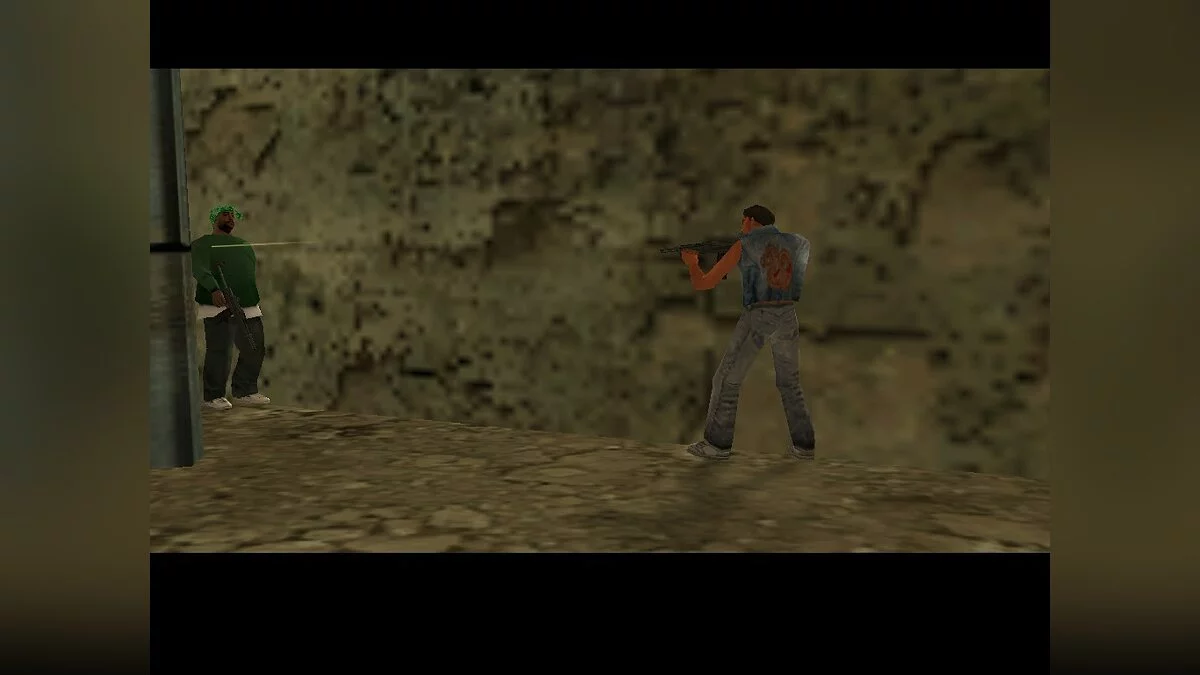 Tiroteio Grove Street e Ballas no cânion / GTA San Andreas
