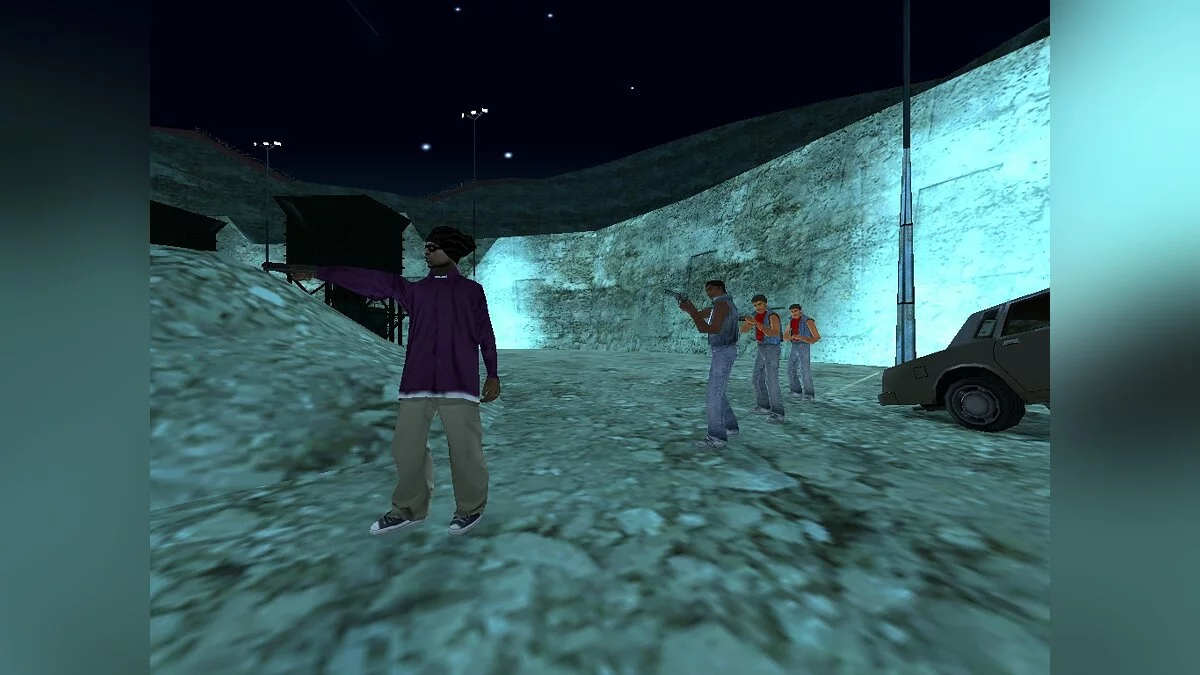 Tiroteio Grove Street e Ballas no cânion / GTA San Andreas