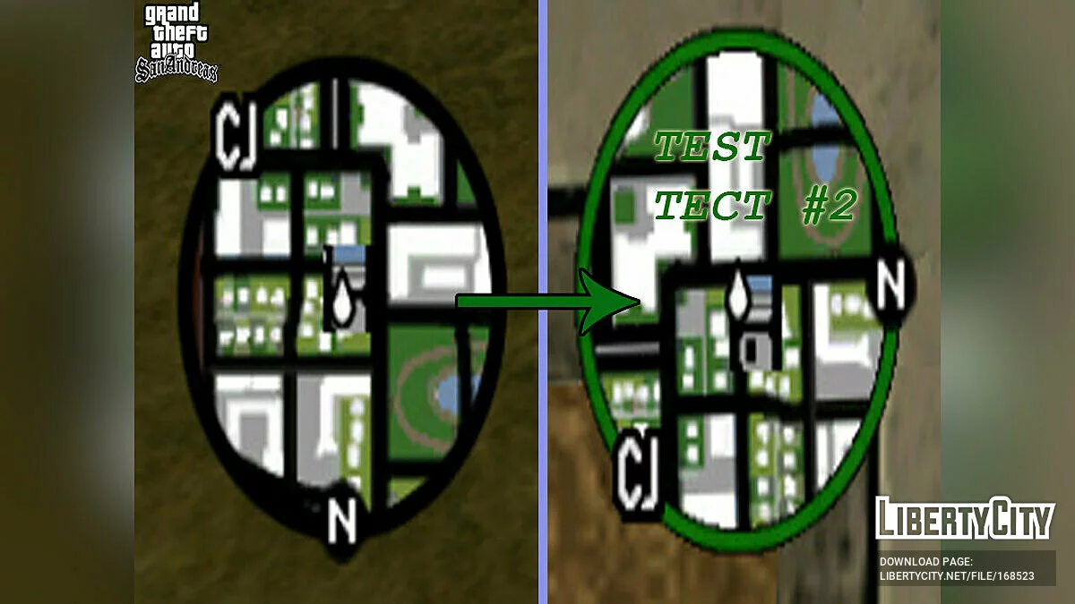 Changing the color of the radar outline / GTA San Andreas