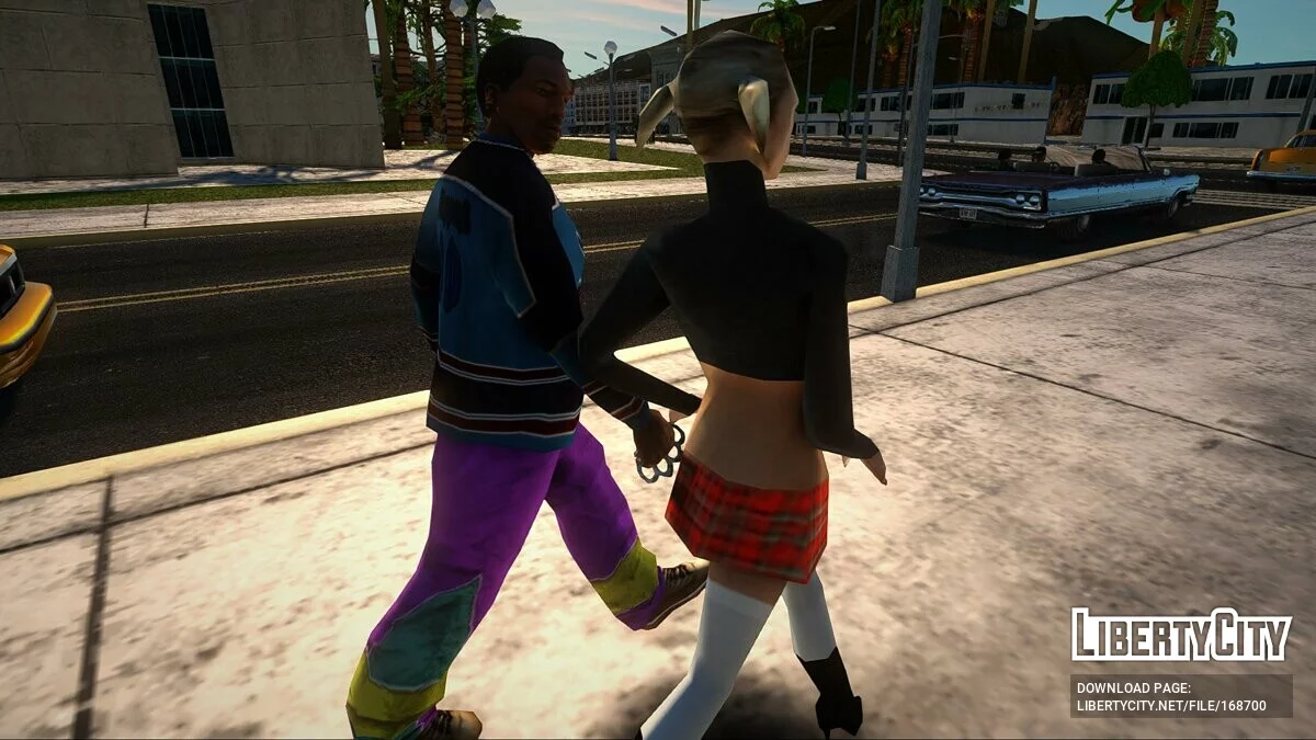 CJ tourne la tête (Regarde les voitures et les gens) / GTA San Andreas