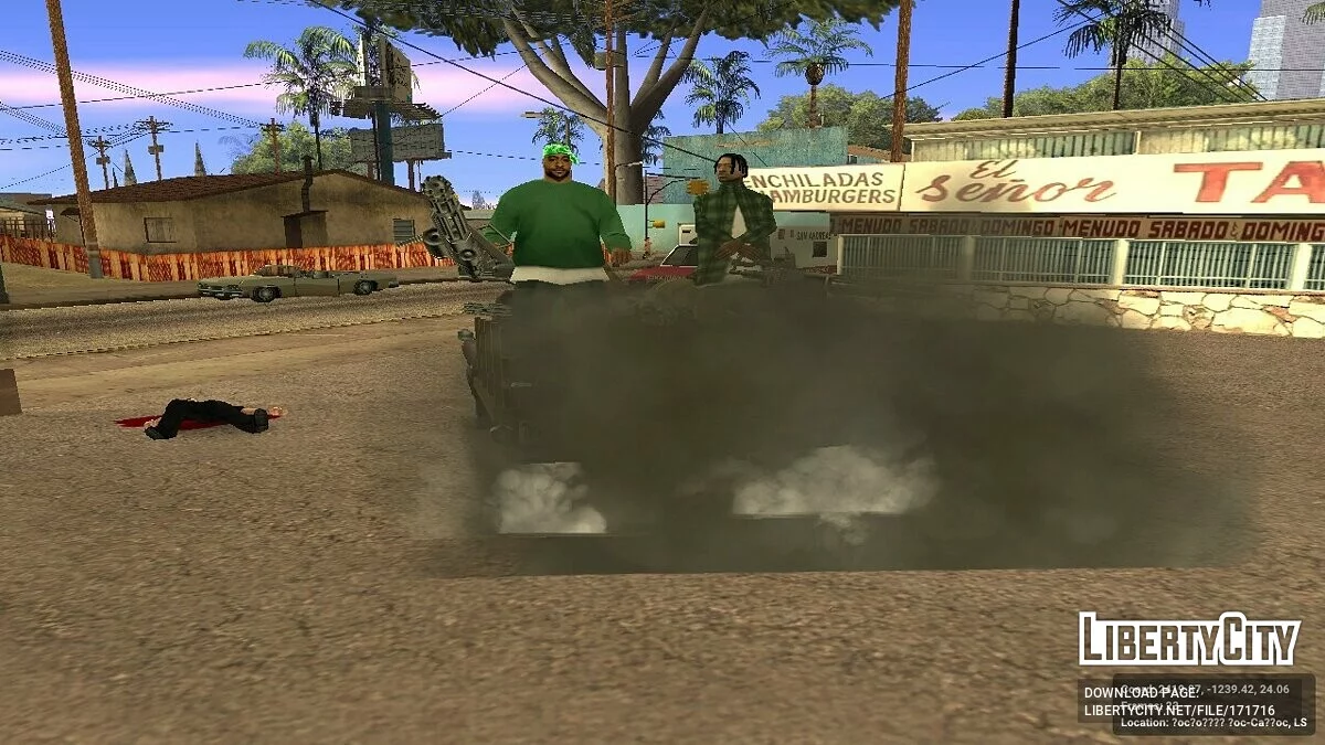 Schwarzer Rauch aus Dieselwagen / GTA San Andreas