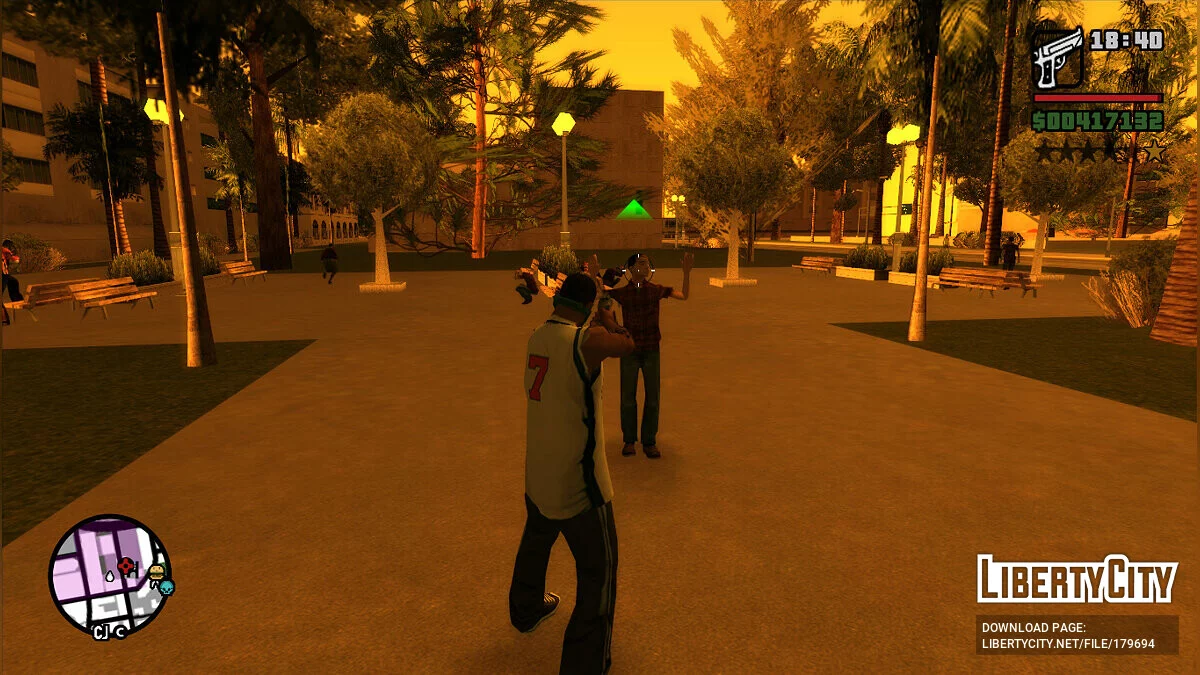 Improved peds response to weapons / GTA San Andreas