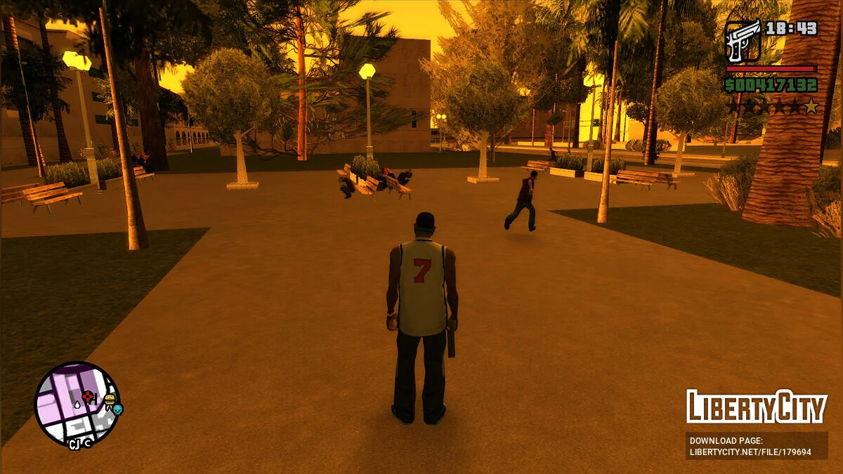 Improved peds response to weapons / GTA San Andreas