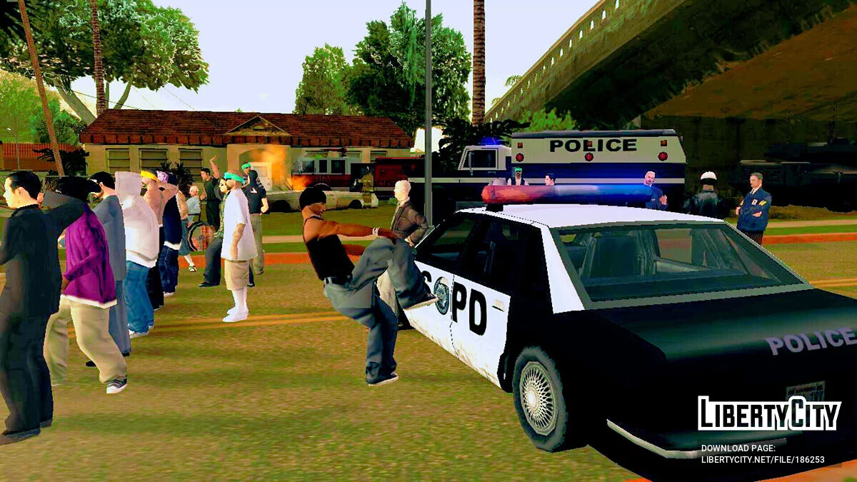Echte Situation in der Grove Street / GTA San Andreas