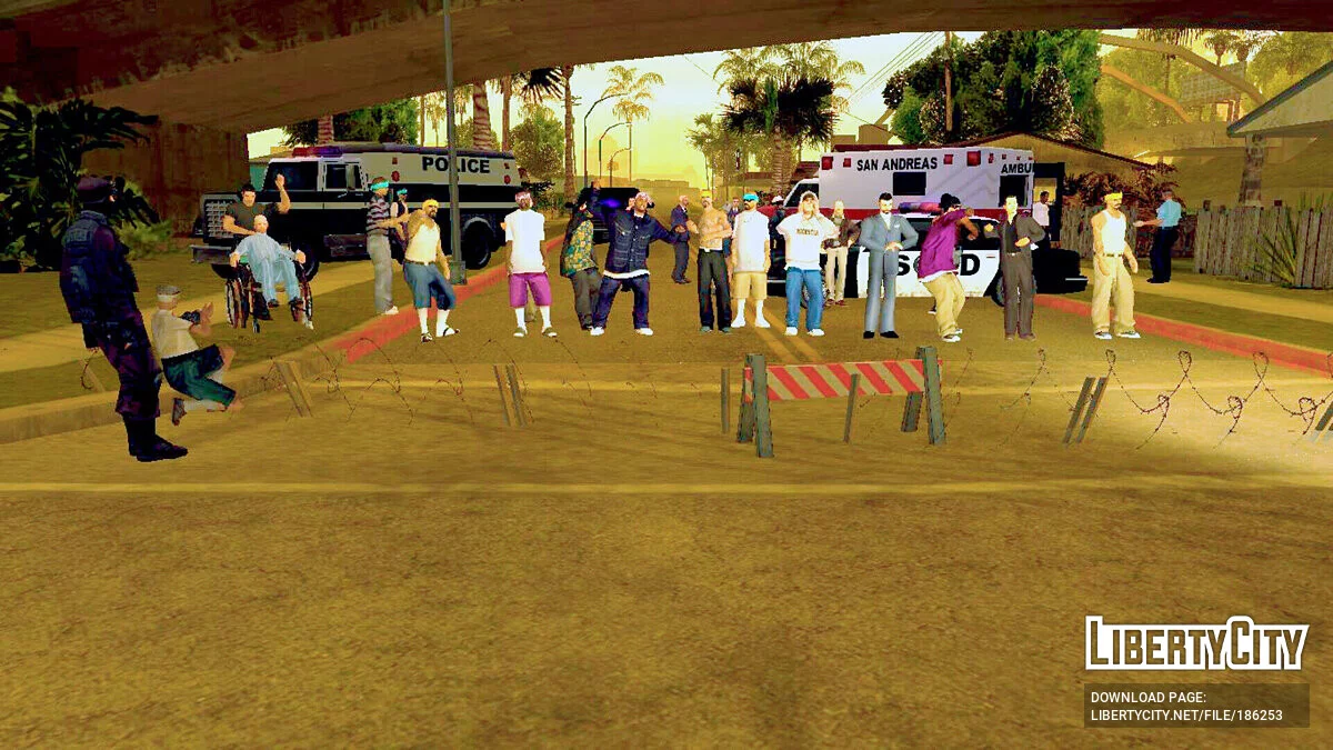 Echte Situation in der Grove Street / GTA San Andreas