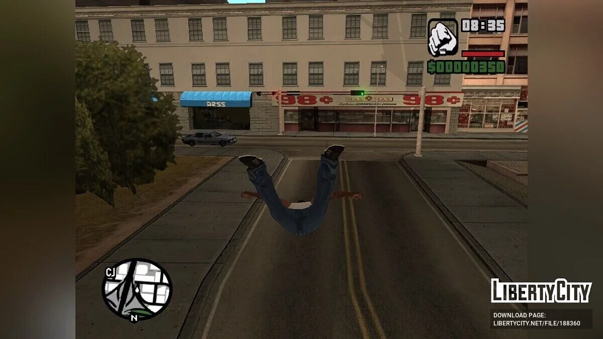 Batmans Umhang-Fähigkeit / GTA San Andreas