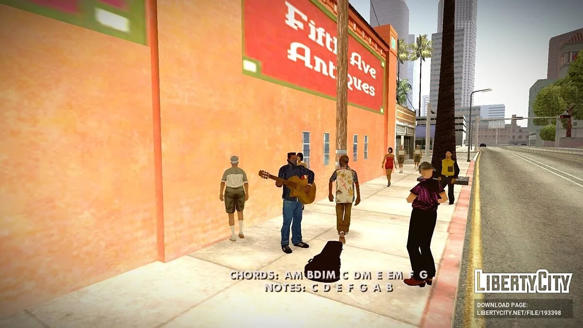 CJ - Street Guitarist / GTA San Andreas