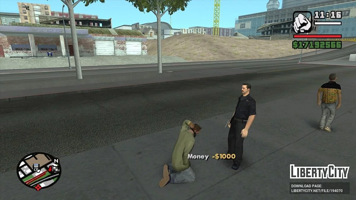 Реакція поліції на зброю гравця v1.2 [PC + Mobile] / GTA San Andreas