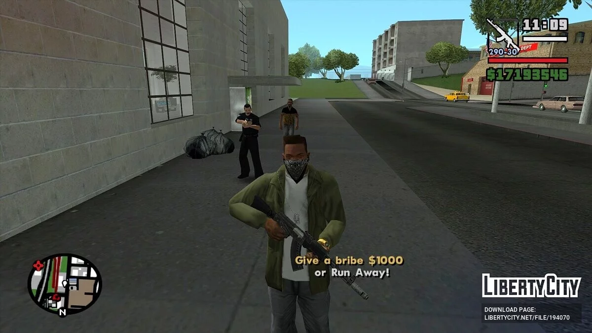 Реакція поліції на зброю гравця v1.2 [PC + Mobile] / GTA San Andreas