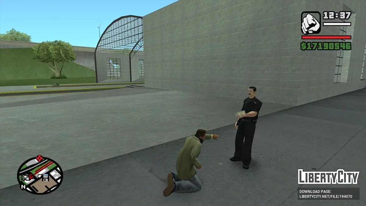 Реакція поліції на зброю гравця v1.2 [PC + Mobile] / GTA San Andreas